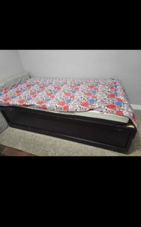 Twin size box bed (PRICE NEGOTIABLE!)