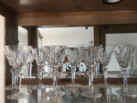Crystal - Waterford - Wine Glasses Set of 8 - Incl. Storage Case