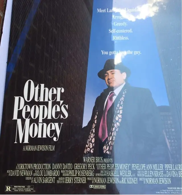 Danny DeVito movie poster: Other People's Money "OPM" in Arts & Collectibles in Markham / York Region - Image 4