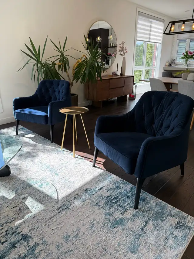 Luxury Custom-Made Velvet Accent Chairs – Set of 2 – $2,99962863736288899121