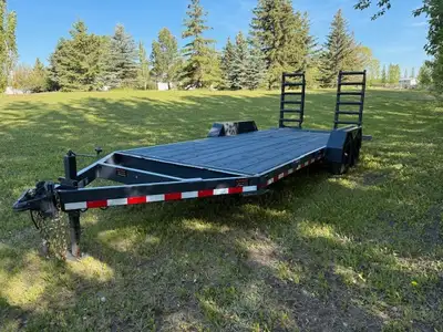 2021 Used Brandt UBE518 Tandem Axle Utility Trailer 2 5,200 Pound Axles 15 Inch Tires 16 Feet Of Pla...