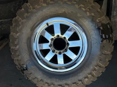 Brand new and never been on a truck. Ford 8 lug bolt pattern. It was a spare tire for one of my truc...