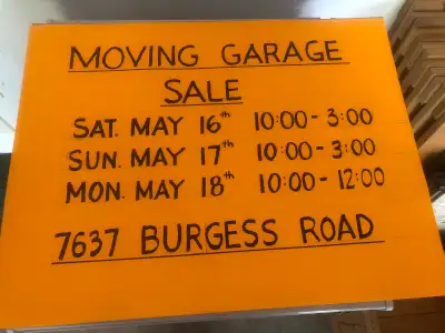 Moving Sale - Deka Lake - May 16th - May 18th, View more