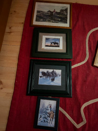 Horse / farm prints with frames
