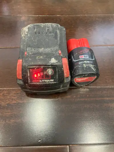Milwaukee red lithium batteries m18 m12, View more