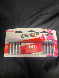New Package of AAA Energizer Batteries