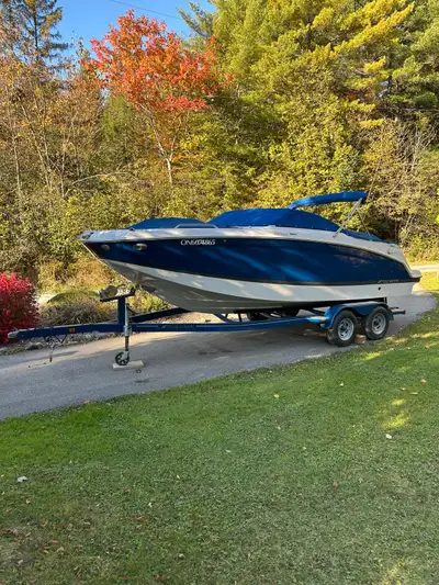2018 Four Winns HD22 bow rider with 160 hours on it. 6.2L V8, on board toilet, table, swim platform,...