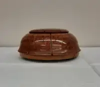 Turned Wood Bowl with Lid