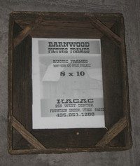 Barn Wood Picture Frame- New