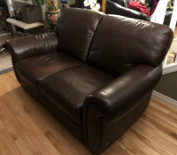 Beautiful leather couch slightly used
