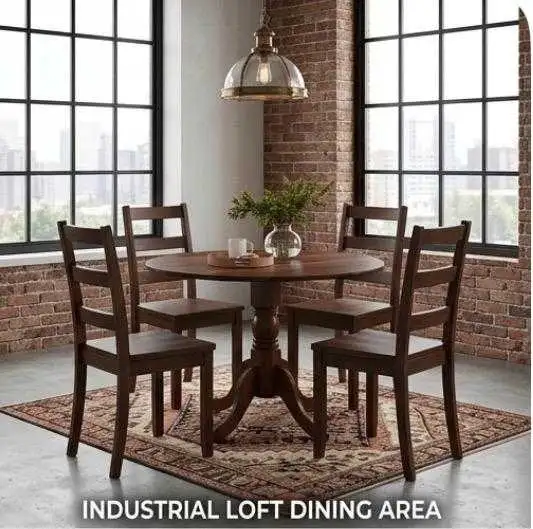 HOT DEAL 5-Piece Round Dining Table Set – 4 Chairs – Modern S in Dining Tables & Sets in Ottawa - Image 4