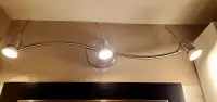 IKEA 3Light Wave Track Light with Glass Modern Ceiling Light Bar
