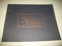 THE LEGEND of LINCOLN BOOKLET 1921-1986.BY AUTOMOBILE QUARTERLY