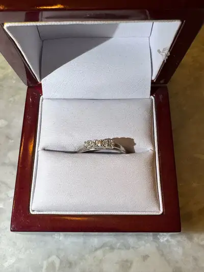 White Gold Diamond Ring size7, View more