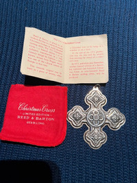 Christmas Cross- Vintage 1971 Sterling Silver Limited Edition