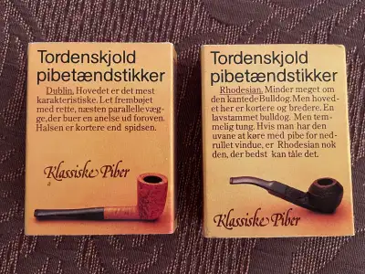 Two Vintage Boxes of Danish Pipe Wood Matches, View more