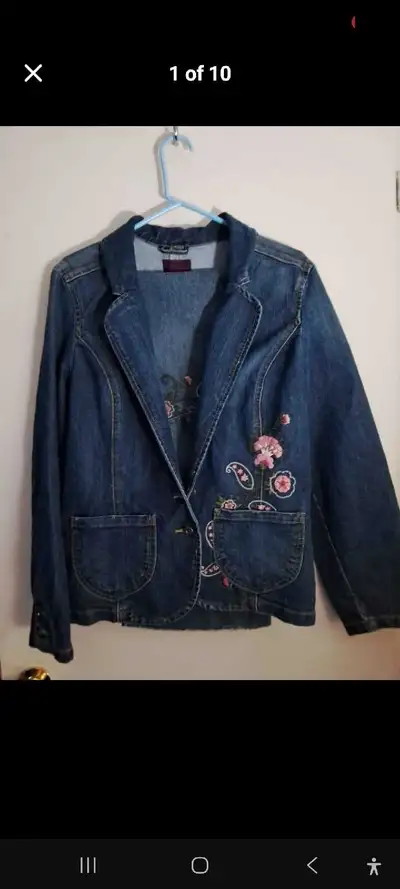 Vintage Gloria Vanderbilt 2-Piece Embroidered Denim Set – Jacket, View more