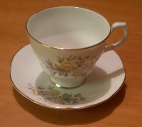 English Bone China Tea Cup & Saucer Set