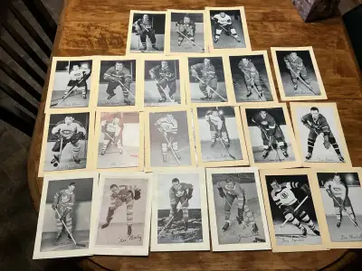 $15.00 each - Leafs ACE BAILEY IS SOLD, MURPH CHAMBERLAIN, PEP KELLY, JIMMIE FOWLER - HABS DON MARSH...