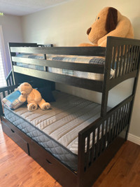 Bunk Bed with Stairs (Top Twin, Bottom Full Bunk)