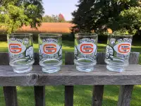 Vintage 1970’s CFL General Tire  glass mugs Never Used Football