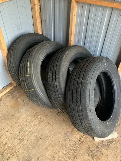 I am selling 4 mint condition Firestone tires. The size is 225/65-R17 $350 obo