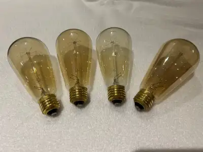 Classic amber incandescent light bulbs , View more