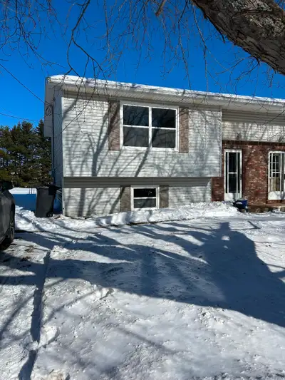 3 bedroom 1 bathroom duplex at the end of a quiet dead end street. Large backyard next to a small pa...