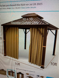 Gazebo curtains