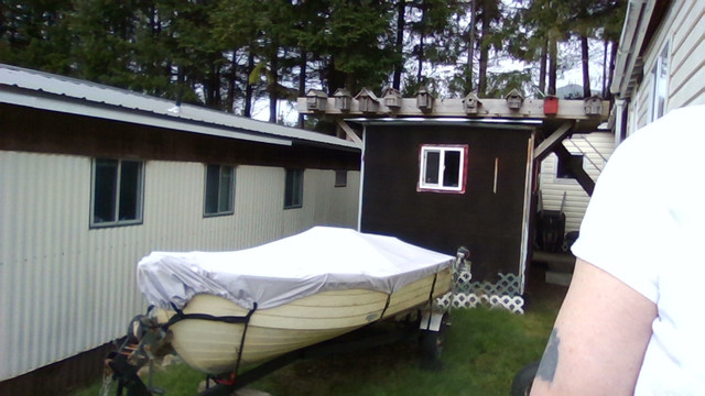OUTBOARD MOTOR HONDA 20 hp & 14' Mirrocraft  Boat & Trailer in Fishing, Camping & Outdoors in Port Hardy / Port McNeill
