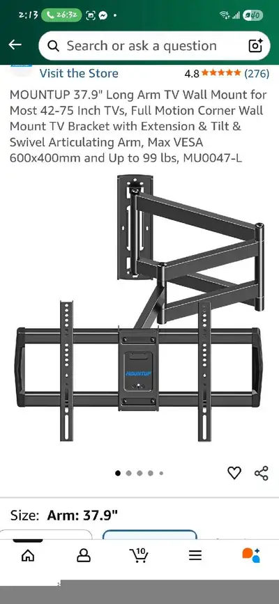 MountUp TV Wall Mount, View more