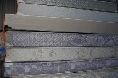 Box Springs + Metal Bed Frame for Sale, View more