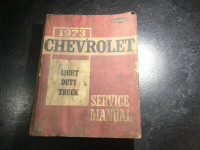 1973 Chevrolet C/K Truck Shop Manual G25 Van Suburban K5 Blazer