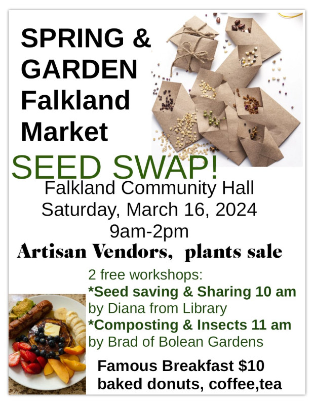 Seed Swap, Garden Market at Falkland in Events in Vernon