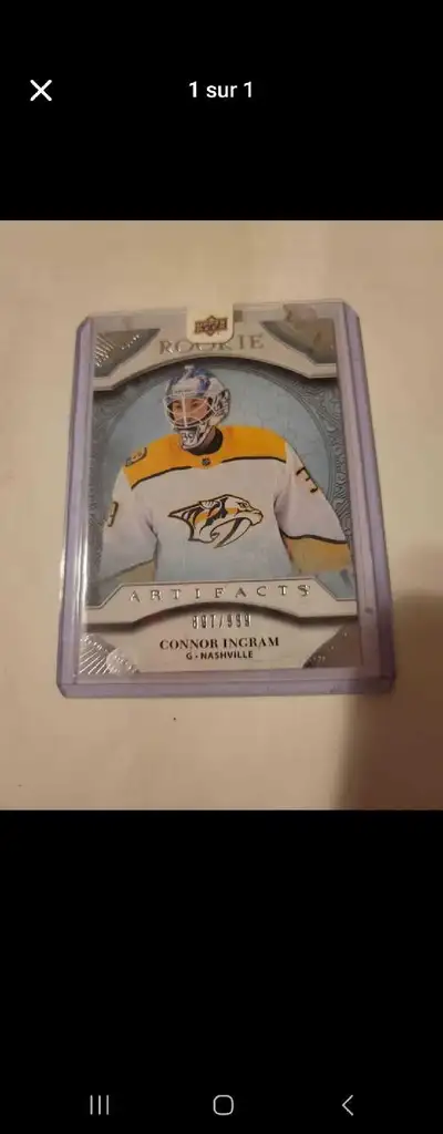Carte de hockey Upper Deck Connor Ingram Artifacts, View more