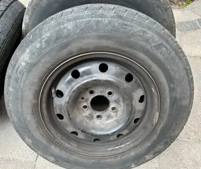 215/70/15 4wheel and tires +2 tires– 6 in total. May fit other Chrysler vehicles. These are my summe...