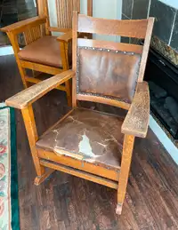 Comfy and Rustic Mission Rocking Chair
