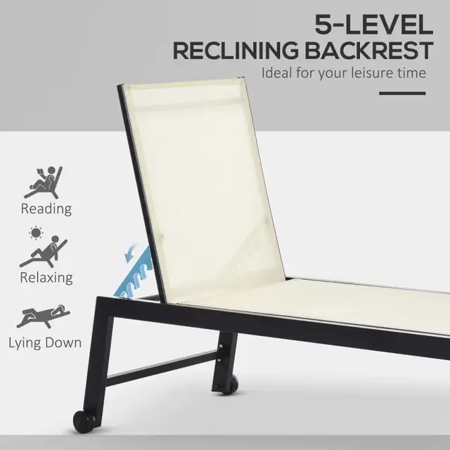 Outdoor Lounge Chair, Patio Lounger in Patio & Garden Furniture in Markham / York Region - Image 6
