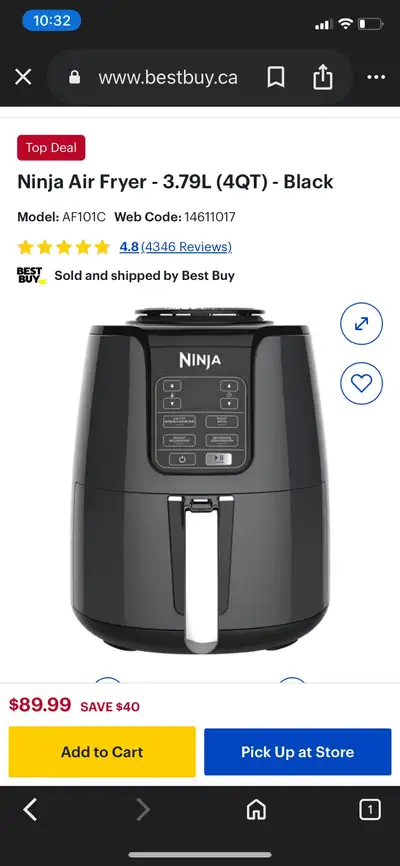 Used Ninja Air Fryer, View more