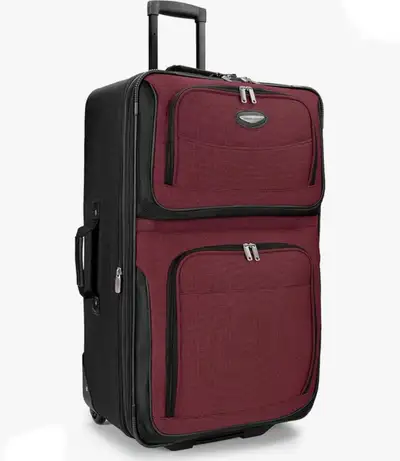 Expandable 29" Rolling Upright Luggage, Burgundy, View more