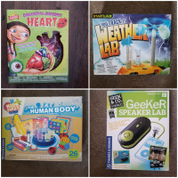 4 Science Sets (Heart, Sound, Weather and Human Body)