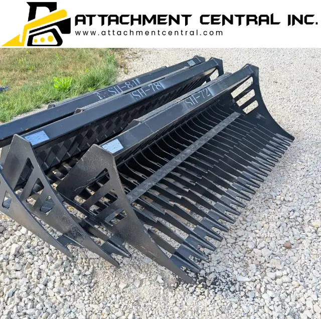 Suihe 66" 72" 78" 84" Skeleton Rock Bucket Skid Steer Attachment in Other in Regina - Image 3