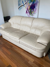 Leather sofa for sale. 