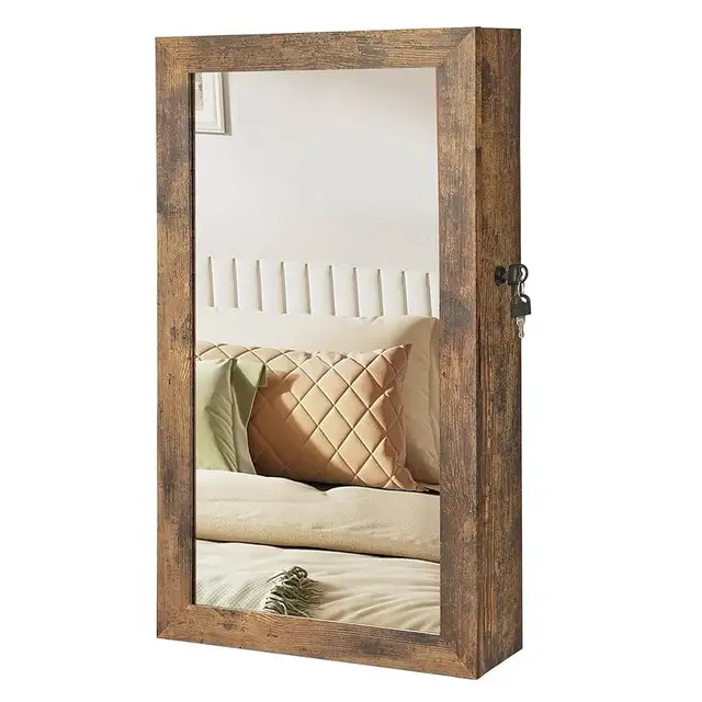 Lockable Jewelry Cabinet Armoire with Mirror, Wall-Mounted Space in Home Décor & Accents in Markham / York Region - Image 11