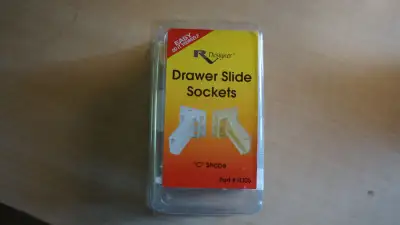 RV Designer Part # H305 Left and Right 4 way adjustable base drawer slide sockets C shape. The Slide...