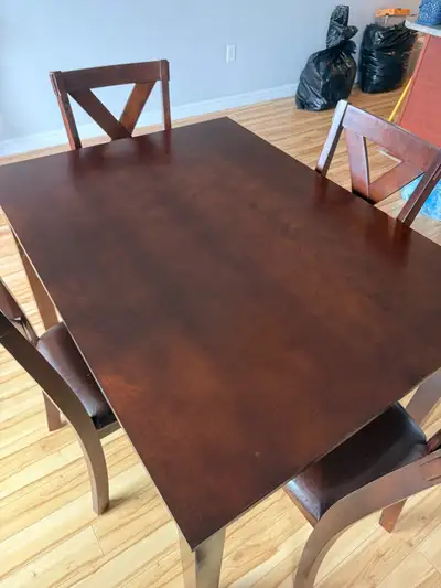 Dining Table Set with 4 Chairs newly purchased, View more