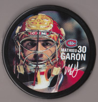 rondelle hockey mathieu caron - edition limited 2003-04