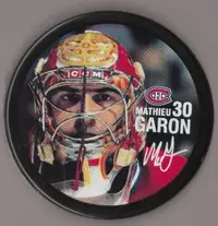 rondelle hockey mathieu caron - edition limited 2003-04