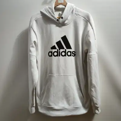 Adidas Hoodie Pullover Sweater Hoody White - MENS XL, View more