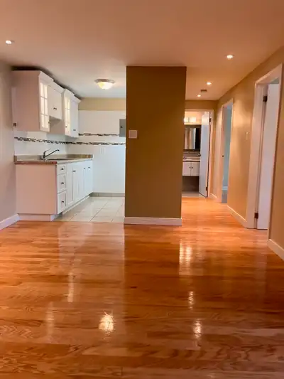 large two bedroom open concept apt.